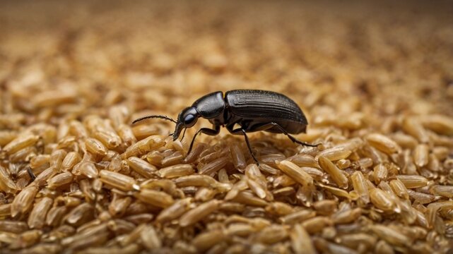  Yellow mealworm beetle (Tenebrio molitor) ai