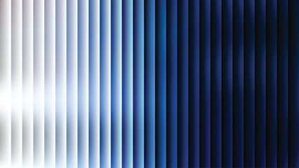 Obraz premium Modern abstract background with vertical blue gradient stripes and shadows