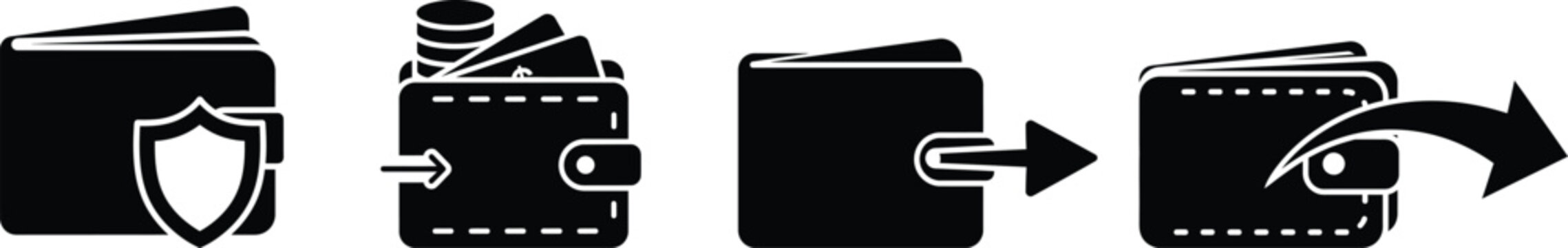 Wallet security progression from shielded to compromised a visual sequence