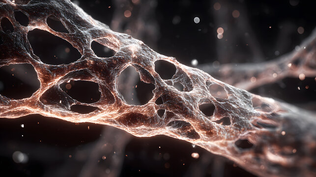 Neurons and synapses brain cells network neuroscience concept