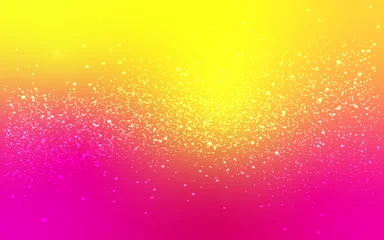 Fototapeten Pink vibrant gradient sunset with golden lens flare and soft bokeh background  © SR Grafix