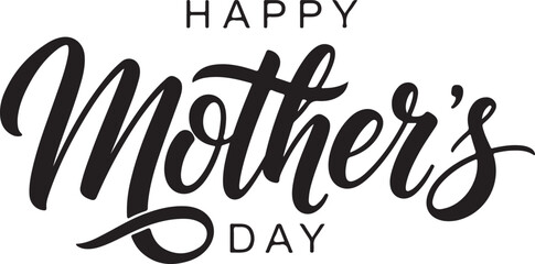 Obraz premium Happy Mother's Day calligraphy text