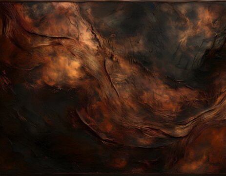 old grunge copper bronze background rusty texture dark black effect 3d paint