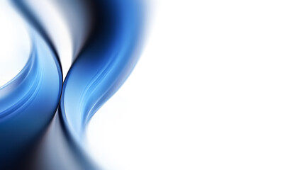 Naklejka premium Flowing Blue Waves Create an Abstract Dreamscape