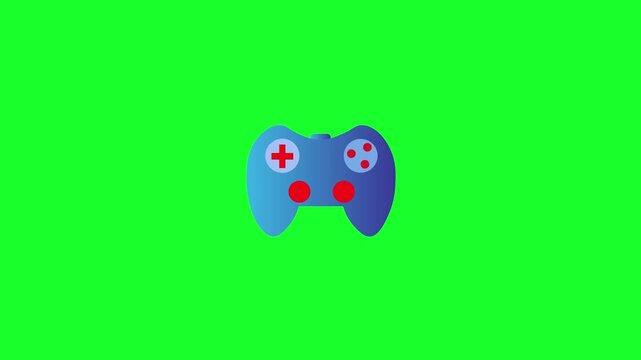 Simple game controller icon. Video Game Controller Animation. Video Game Concept Animation