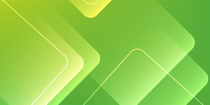 Modern abstract green background with overlapping geometric square shapes.