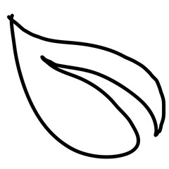 Obraz premium Hand drawn leaves 1
