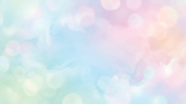Abstract colorful bokeh light background with soft glowing blurred circles and bright decorative design