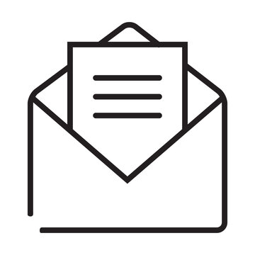 Mail open message icon