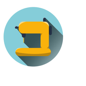 Straight stitch machine icon