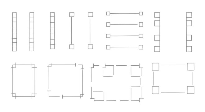 Geometric Shapes and Lines Collection: Basic Forms for Design and Illustration