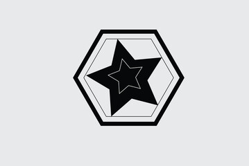 Obraz premium Geometric Flower Logo