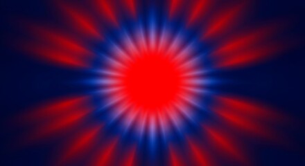 Obraz premium Vibrant gradient glow background with dynamic red and blue light burst