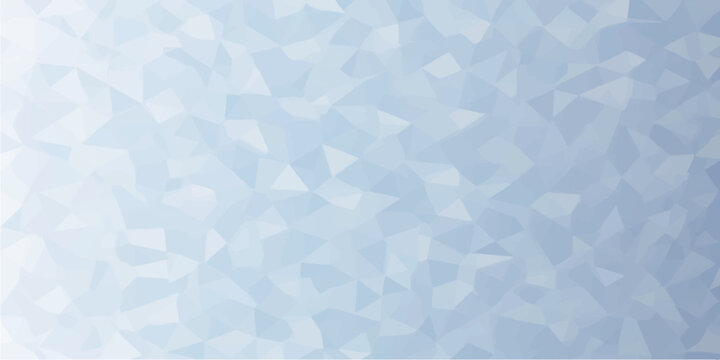 Seamless geometric vector illustration of a cold winter wallpaper featuring blue abstract triangles and grey marble texture on a light grunge paper surface