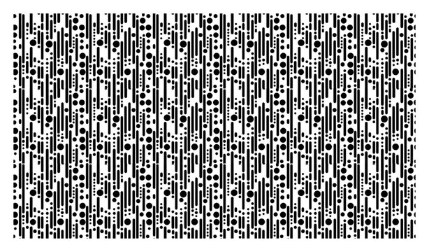 Vertical dash and dot pattern background with abstract linear elements