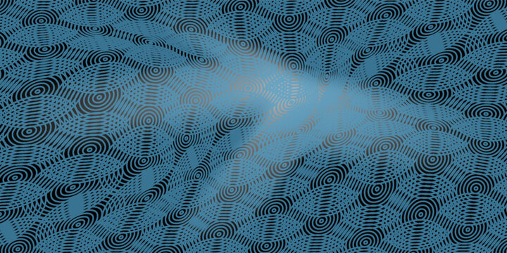 Japanese pattern, Qinghai wave, background blue