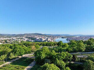 Fototapeta premium Overlooking the city of Budapest