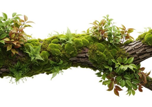 Living wall garden growing on curved wooden planter