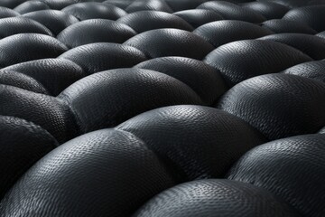 Fototapeta premium Macro View of Textured Rubber Surface Showcasing Unique Patterns and Material Details for Creative Uses
