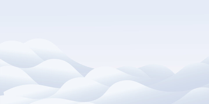 Snow border podium, 3d vector background. Winter snow mountain sale banner. Pile snowdrift cap on realistic ground. Pastel landscape with snowy flakes drop. White ice hill, wavy mound scene frame