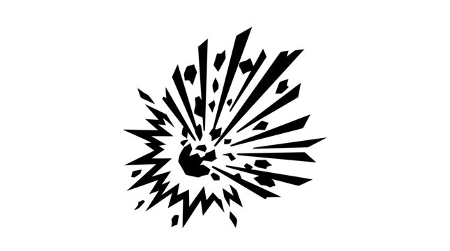 Abstract vector background of a black and white dandelion nature pattern with a macro star explosion light design
