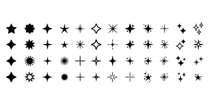 Stars set icons. Rating star signs collection &ndash; vector for stock