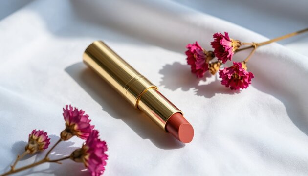 Lipstick application tutorial beauty studio video guide elegant setting close-up view makeup techniques
