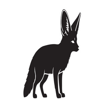 silhouette of a hare
