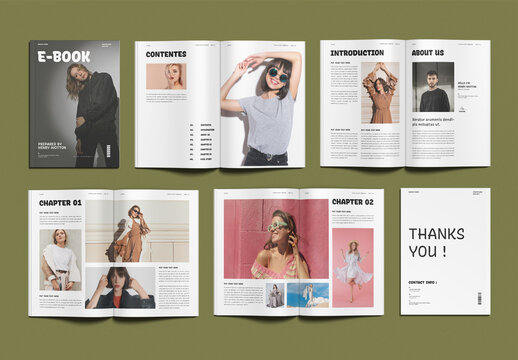 Ebook Layout Template Design