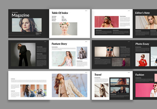 Photography Magazine Template Design