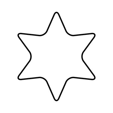 Star hexagram stroke