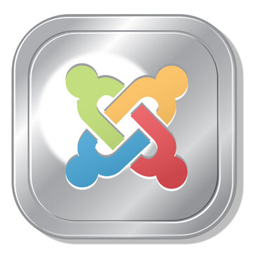 Joomla metallic button