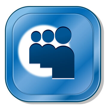 Myspace metallic button