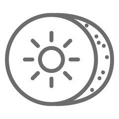 Fototapeta premium Kiwin stroke icon