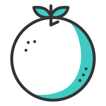 Orange stoke icon
