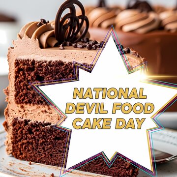 Decadent Chocolate Devil's Food Cake Celebration on National Holiday
