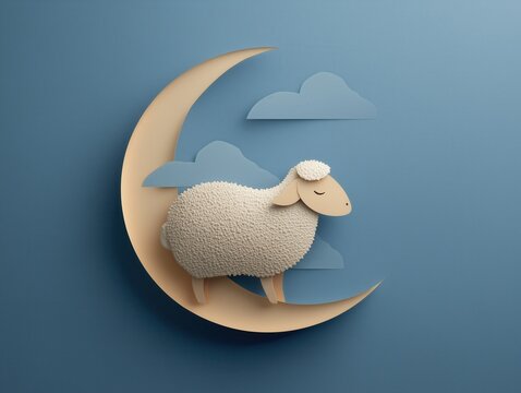 Minimal Eid al Adha concept background, clean and modern festive design