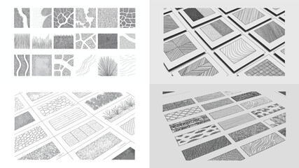 Collection of Architectural Hatch Patterns and Map Texture Swatches © marjan