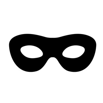 thief mask vector illustration Clipart robber face mask Flat Logo Icon