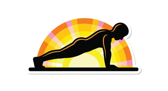 Man doing push up exercise.