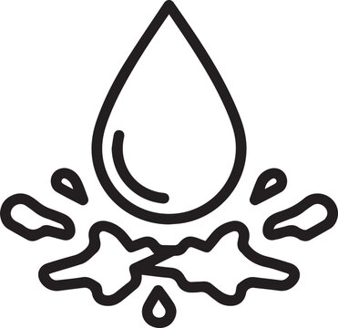 Dynamic Raindrop Splitting into Soil Particles Vector Icon: Perfect for Environmental Science, Agriculture, Erosion Studies, Soil Conservation, Water Cycle Education, Sustainability