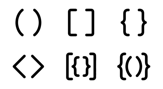 Brackets and parentheses symbols
