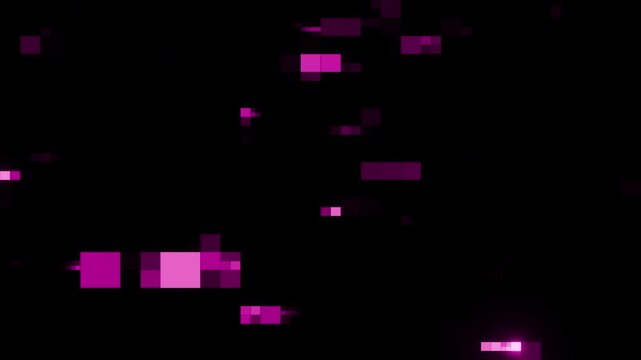 Glowing purple data blocks fast strobe animation seamless loop