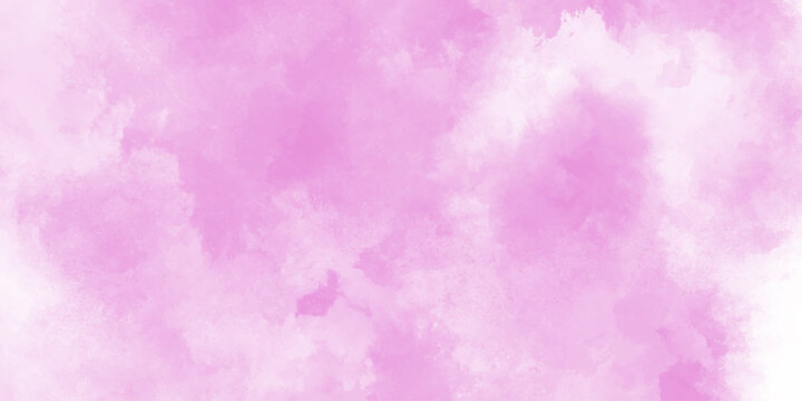 Fantasy light red, pink shades watercolor background. light pink and white colors background for design subtle color. Soft pink grunge background frame plane sky view with stars and sunset6579