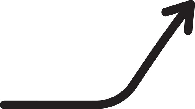Professional Exponential DNA Amplification Curve Vector Icon for Scientific Research, Lab Protocols, PCR Analysis, Bioinformatics, Genetic Testing, Medical Education, Data Visualization