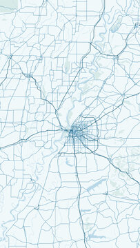 Modern minimalist vector map of Memphis, Tennessee, USA. High-quality scalable illustration of Memphis city grid, Mississippi River, and downtown layout for posters and urban design.