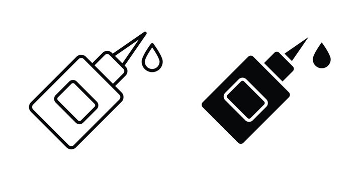 Glue icon vector illustration. Editable black icons. EPS 10