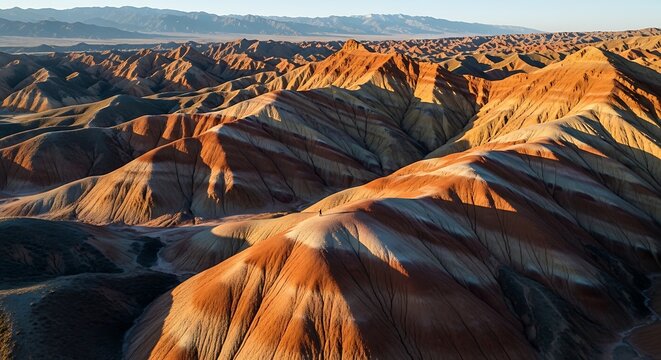 Zhangye danxia landform geological park colorful mountains in gansu china