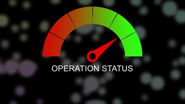 Performance level measuring device icon. Sign tachometer, speedometer, indicators. Colorful info-graphic gauge element.