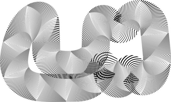 Compact thick fluid blob contour with dense silhouette and rounded irregular perimeter structure